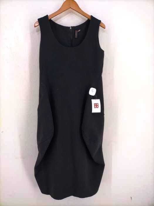COMME des GARCONS(コムデギャルソン) AD2017 18SS 製品染めポリエステルバルーンシルエットノースリーブワンピース レディース JPN：XS JPN：XS