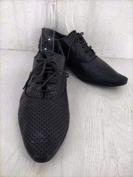 Yohji Yamamoto(ヨウジヤマモト) 2WAY パンチングレザースポッテッドトゥパンプス レディース UK：3 UK：3