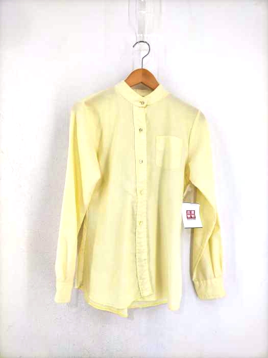 USED古着(ユーズドフルギ) 60~70S ネコ目ボタン スタンドカラーシャツ レディース DE：32 DE：32