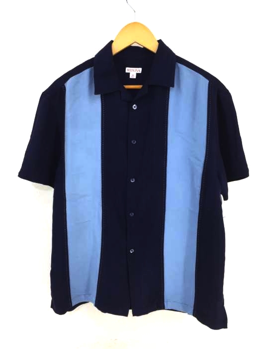 MERONA(メローナ) レーヨンポリ 開襟半袖シャツ メンズ import：M import：M
