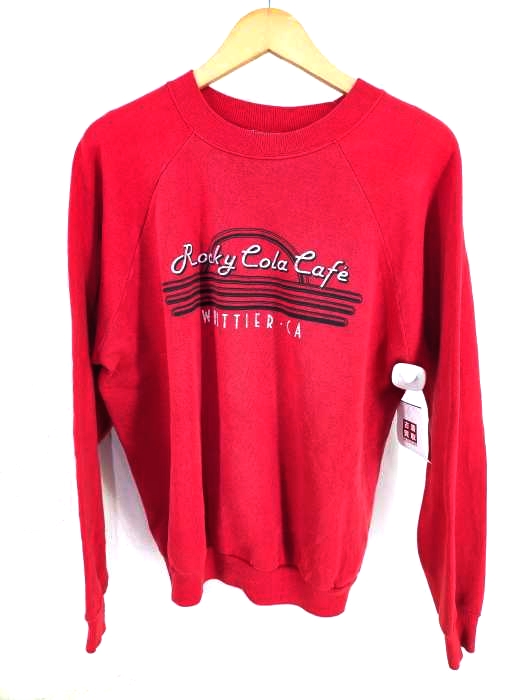 Hanes(ヘインズ) 80~90S USA製 ROCKY COLA CAFE ラグランスウェット メンズ import：L import：L