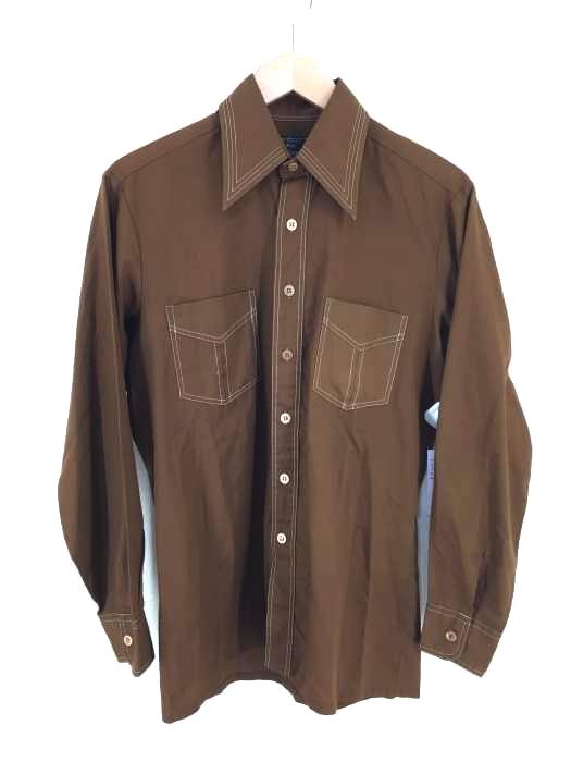 JC Penney(ジェーシーペニー) 70S ポリコットン長袖シャツ メンズ import：S import：S