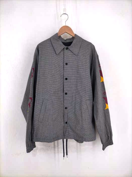 F(エフ) FACETASMプライベートライン 20SS Hounds Tooth Coaches Jacket 千鳥格子柄コーチジャケット メンズ アウター ジャケット