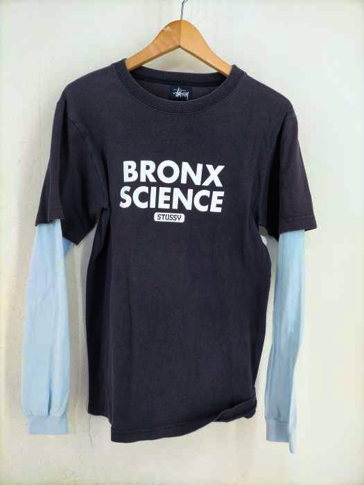 Stussy(ステューシー) 90S 紺タグ BRONX SCIENCE レイヤードカットソー メンズ JPN：S JPN：S