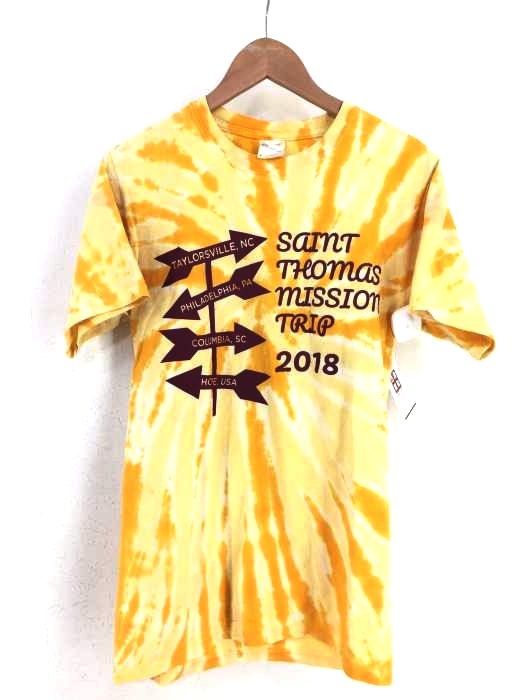 PORT&COMPANY(ポートアンドカンパニー) タイダイ染プリントTシャツ メンズ トップス Tシャツ・カットソー
