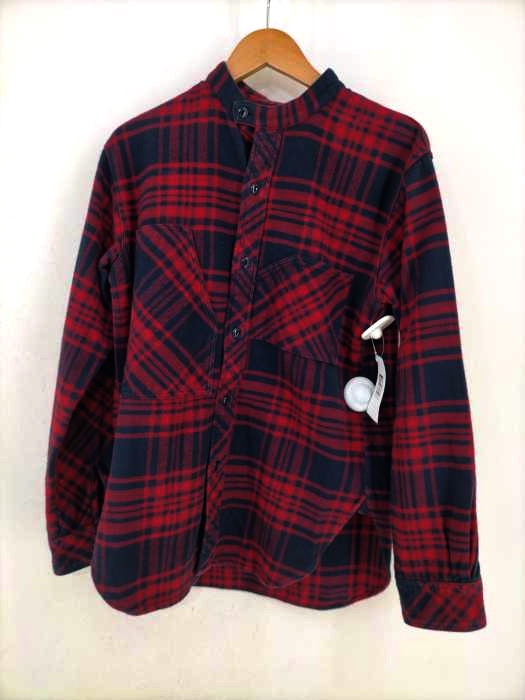 Engineered Garments(エンジニアードガーメンツ) バンドカラーチェックネルシャツ メンズ JPN：XS JPN：XS