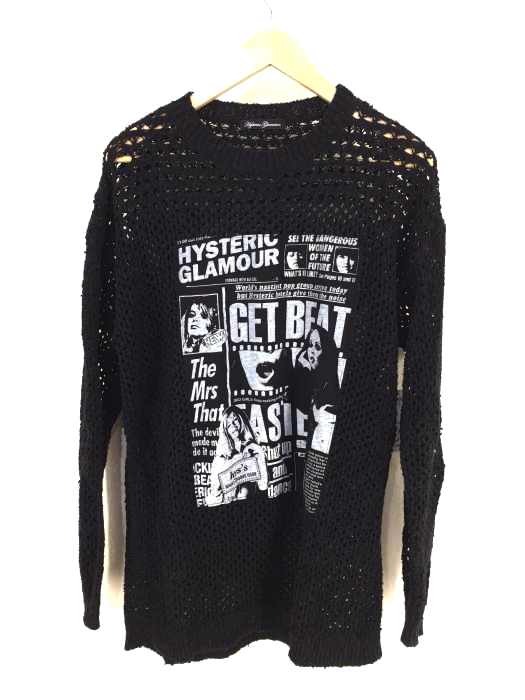 HYSTERIC GLAMOUR(ヒステリックグラマー) DAILY HYSTERIC透かし穴開き編ワンピース レディース FREE FREE