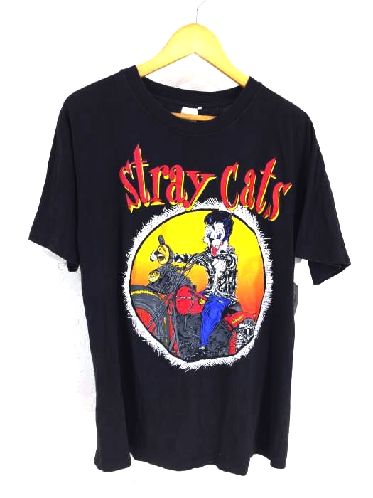 USED古着(ユーズドフルギ) CCI FRANCE製 Stray Cats 1992 Japan Tour メンズ トップス Tシャツ・カットソー