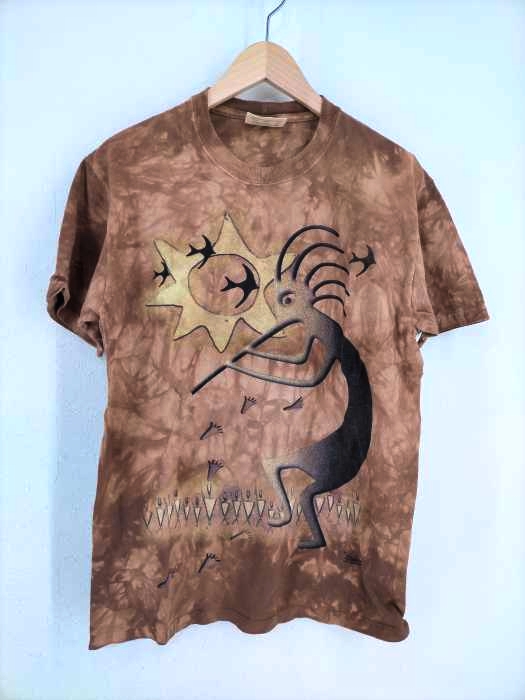 the mountain(ザマウンテン) タイダイ染シミ込みプリントTシャツ メンズ import：M import：M