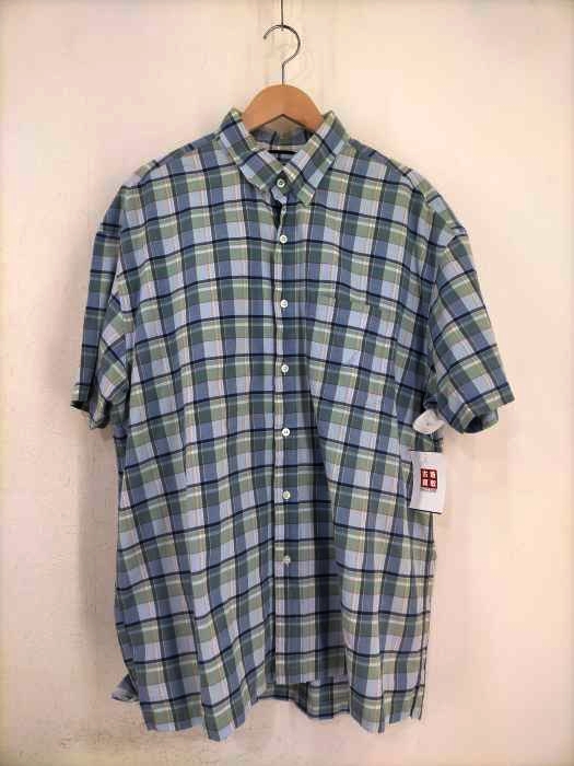 NAUTICA(ノーティカ) チェック柄半袖ボックスヘムシャツ メンズ import：XL import：XL