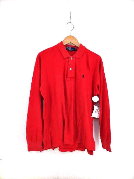 POLO RALPH LAUREN(ポロラルフローレン) ポニー刺繍長袖ポロシャツ レディース import:XL import:XL