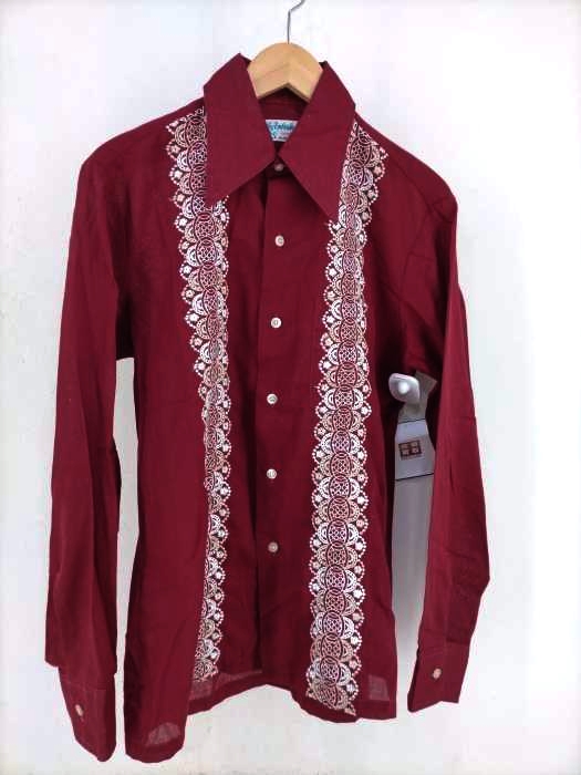USED古着(ユーズドフルギ) SILKY EMBROIDARY SHIRT メンズ JPN：M JPN：M