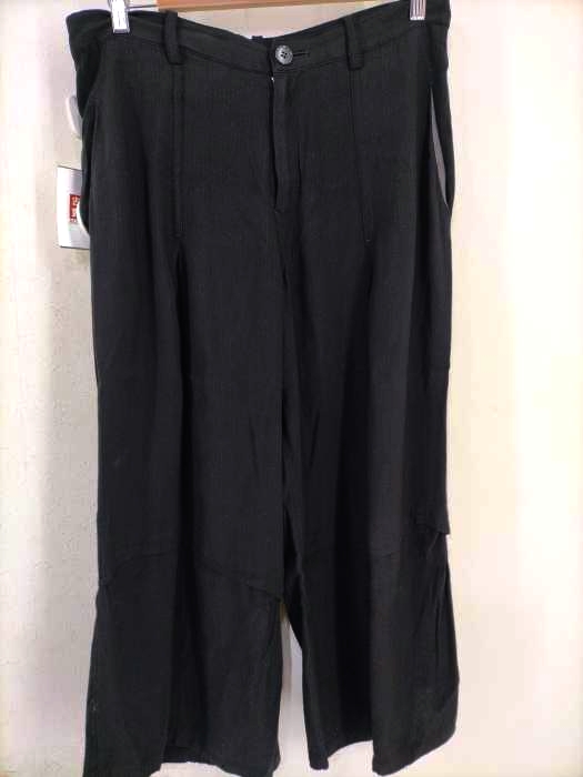 Y’s(ワイズ) シャドーストライプレーヨンワイドパンツ 袴パンツ レディース 2