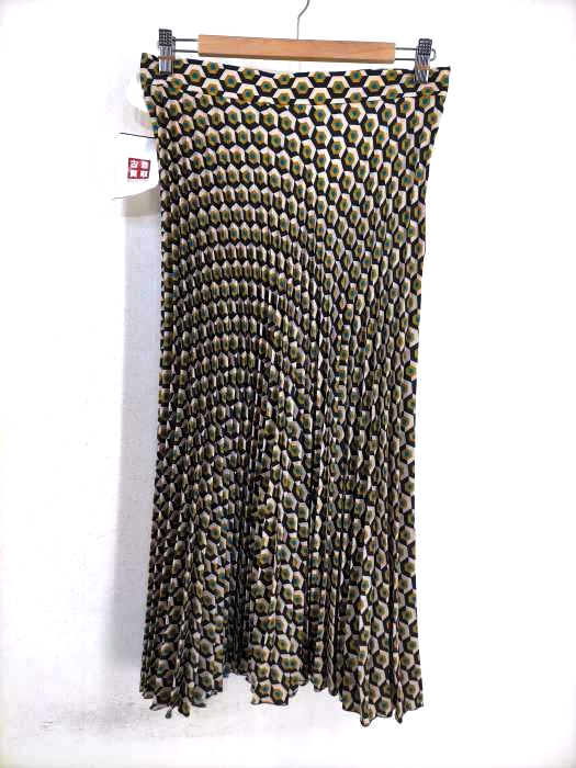 ZARA(ザラ) 総柄プリーツスカート レディース JPN:L JPN:L
