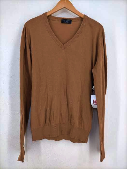 JOHN SMEDLEY FOR A.P.C.(ジョンスメドレー アーペーセー) コットン Vネックニット レディース トップス ニット・セーター