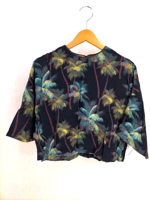 Stussy(ステューシー) ボタニカル柄 フリルブラウス レディース import：M import：M