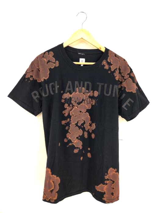 RANDT New York(アールアンドティー) ブリーチ加工ロゴプリントTシャツ メンズ JPN：S JPN：S