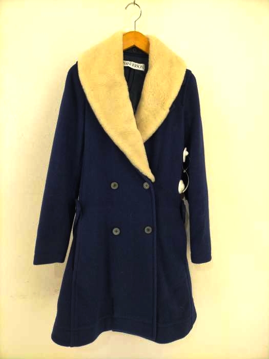 ジェイダブリュアンダーソン JW ANDERSON 18AW Shearling collar wool coat レディース UK：8 UK：8