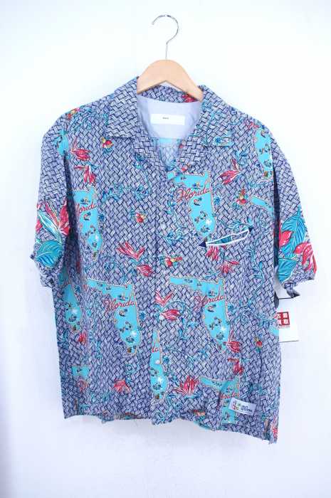 TOGA PULLA × reyn spooner （トーガ レインスプーナー） 18SS 総柄プリントレーヨンアロハシャツ レディース トップス カジュアルシャツ