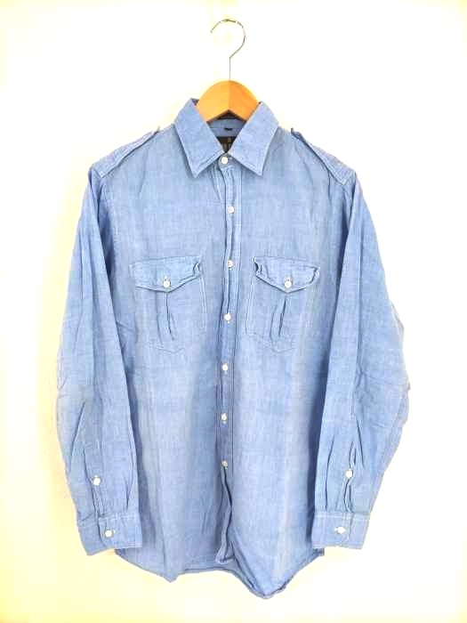 BILL BLASS(ビルブラス) エポレット付きシャンブレーシャツ メンズ JPN：S JPN：S