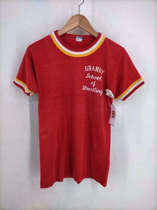 Champion(チャンピオン) 70S バータグ ラバープリント リンガーTシャツ メンズ JPN：M JPN：M