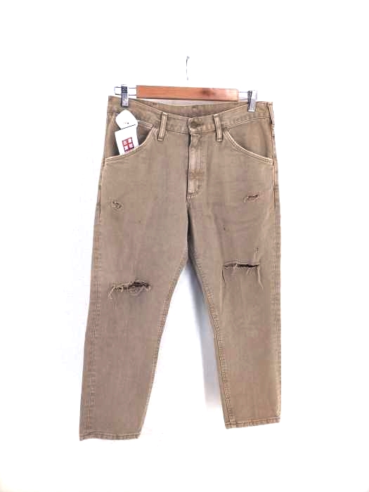 Wrangler(ラングラー) Tapered Cropped Denim JEANS テーパードクロップドダメージデニム メンズ JPN:M JPN:M