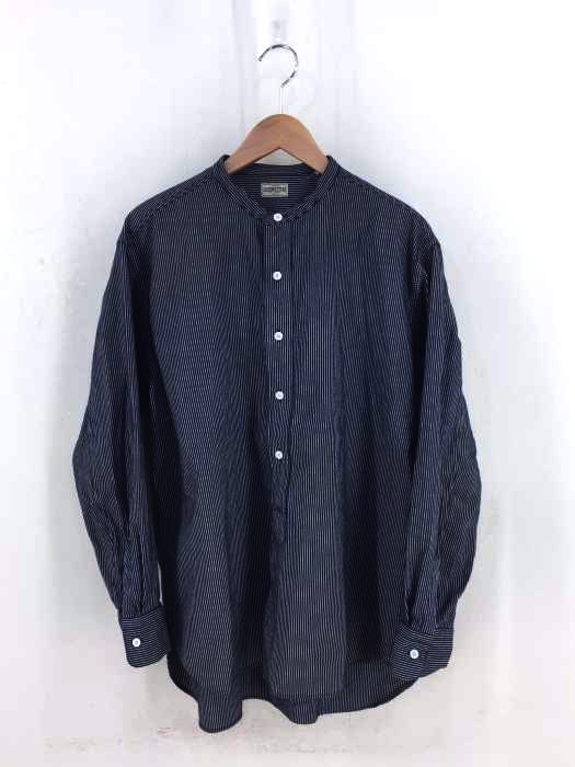 JOURNAL STANDARD HOMESTEAD(ジャーナルスタンダードホームステッド) 40sBAND COLLAR SHIRT ストライプ柄 バンドカラーボタンシャツ メンズ トップス カジュアルシャツ