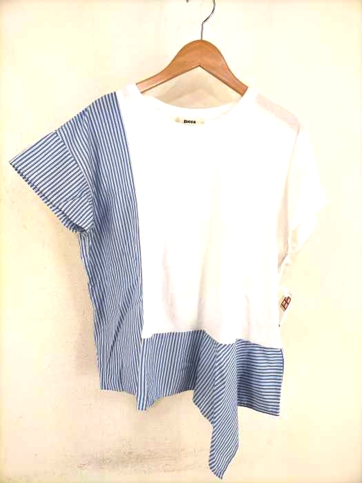 ZUCCa(ズッカ) ストライプ切替デザインプルオーバー レディース JPN：M JPN：M