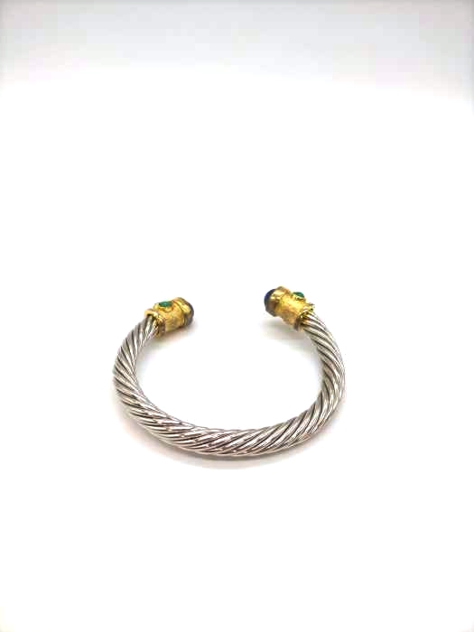 USED古着（ユーズドフルギ） ストーンモチーフツイストバングル レディース アクセサリー バングル