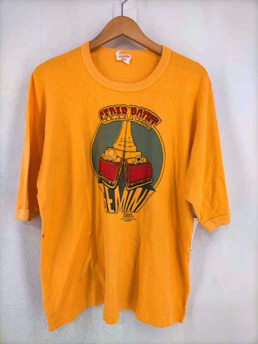 USED古着(ユーズドフルギ) 70S 1979年コピーライト CEDAR POINT GEMINI クルーネックTシャツ メンズ import:XL import:XL