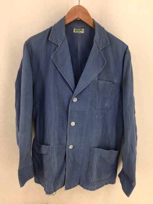 USED古着(ユーズドフルギ) DENNIS 30～40s ヘリンボーンカバーオール ワークジャケット メンズ US：38 US：38