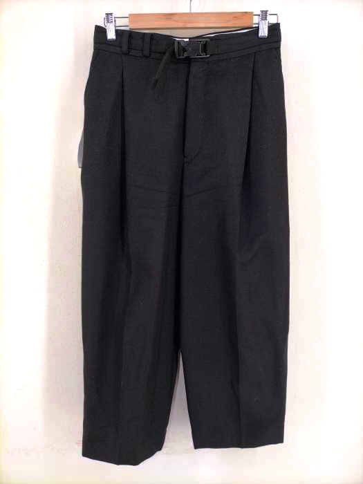 TAKESHI KOSAKA by Ys Pink Label(タケシコウサカ バイ ワイズ ピンクレーベル) 20AW WOOL HARD SERGE BELT PANTS レディース JPN：3 JPN：3