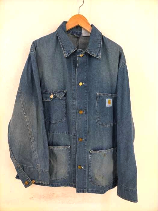 90s カーハート Carhartt デニムカバーオール 雰囲気◎ Carhartt(カーハート) 90S~ デニムカバーオール メンズ 表記無