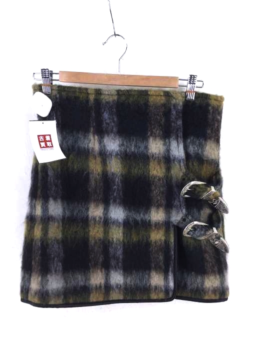 TOGA PULLA（トーガプルラ） 18AW Plaid Shaggy Wool & Mohair Blend Miniskirt レディース スカート その他スカート