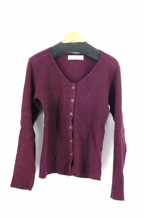 R JUBILEE（アールジュビリー） RIB COTTON CARDIGAN レディース トップス カーディガン・ボレロ
