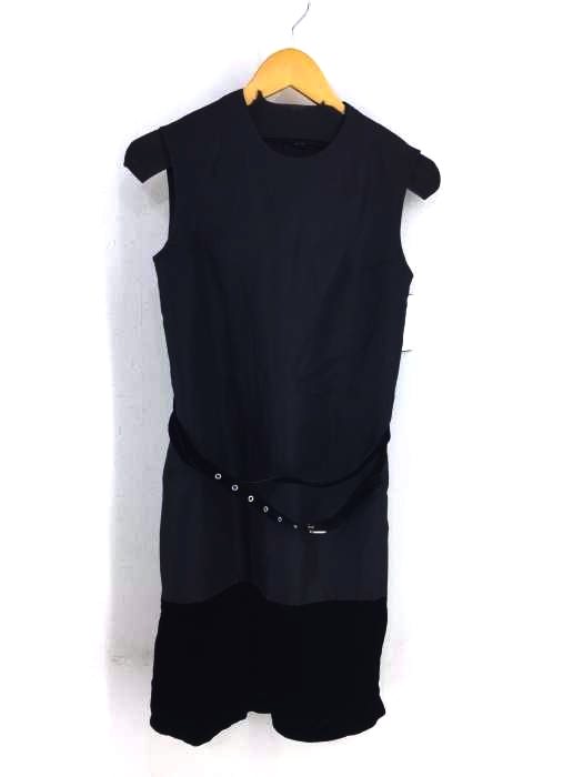 tricot COMME des GARCONS（トリココムデギャルソン） AD2005 05AW 切替ベルテッドノースリーブワンピース レディース ワンピース その他ワンピース