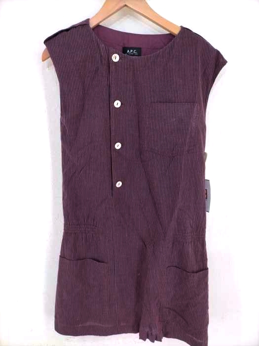 A.P.C.(アーペーセー) RUE MODAME PARIS ストライプノースリーブチュニックワンピース レディース import：XS import：XS