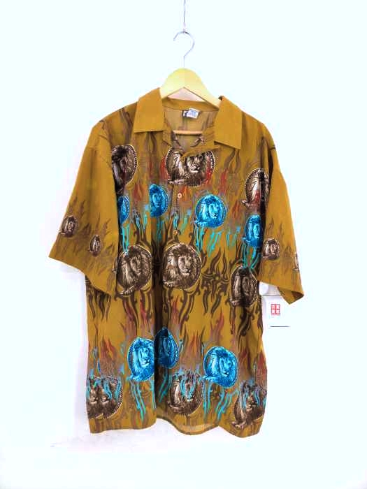 USED古着(ユーズドフルギ) 総柄半袖オープンカラーシャツ メンズ JPN:XL JPN:XL
