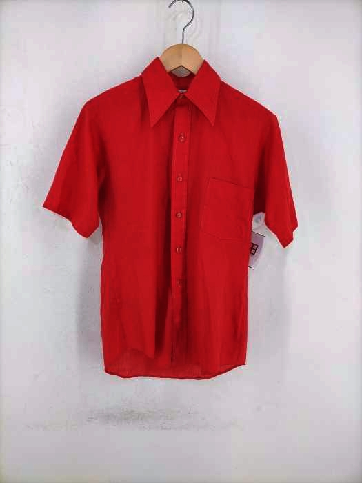 417 by VAN HEUSEN(バンヒューゼン) 70s 襟芯 ワッペン 半袖シャツ