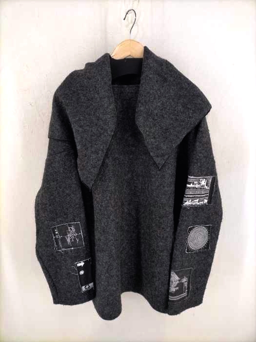 ―(MINUS)(マイナス) 18aw BANDANNA KNIT スカーフ付きバンダナウールニット メンズ トップス ニット・セーター