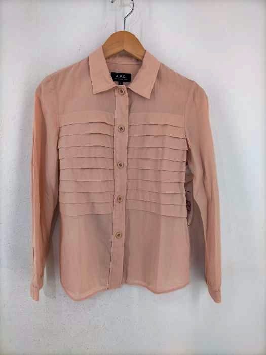 APC（アーペーセー） RUE MADAME PARIS コットンティアードデザインシャツ レディース トップス カジュアルシャツ