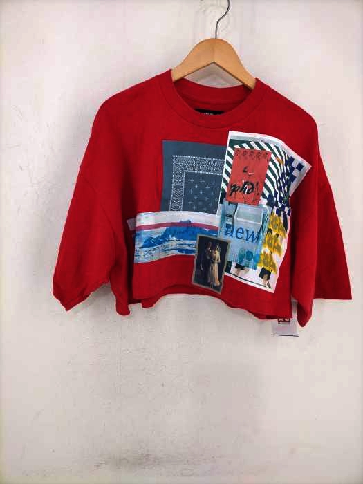 ELEPHANT TRIBAL FABRICS(エレファントトライバルファブリックス) オーバープリントショート丈ロングTシャツ レディース JPN:XS JPN:XS