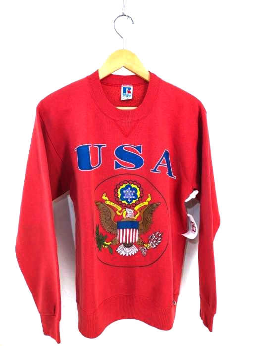 RUSSELL ATHLETIC(ラッセルアスレチック) 90S USA製 USAプリントスウェット メンズ import：M import：M