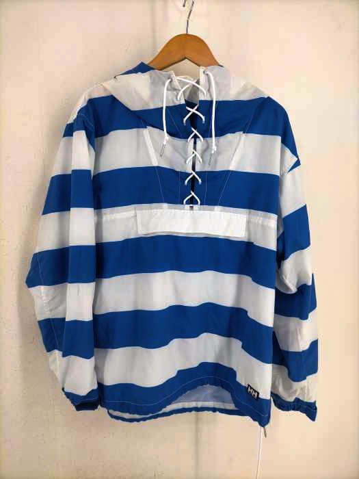HELLY HANSEN(ヘリーハンセン) ボーダー柄ナイロンプルオーバーパーカー メンズ JPN:M JPN:M