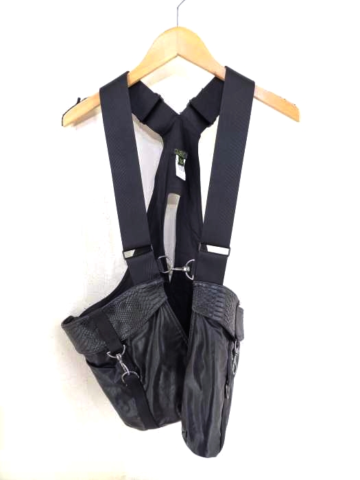 0 CLUB EXX(フメイ)レザー切替デザインベスト メンズ JPN:M JPN:M