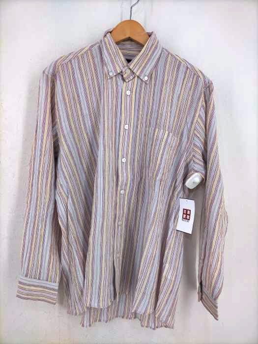 USED古着(ユーズドフルギ) マルチストライプボタンダウンシャツ メンズ JPN：L JPN：L