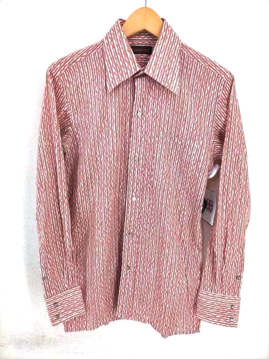 Yves Saint Laurent(イヴサンローラン) 70S ストライプ柄コットンシャツ メンズ  UK：38