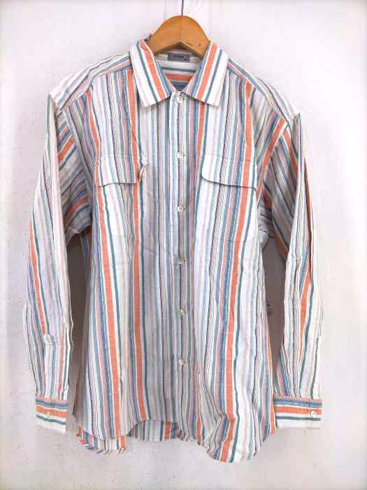 USED古着(ユーズドフルギ) マルチストライプフラップポケットシャツ メンズ JPN：M JPN：M