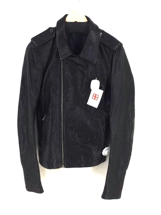 RICK OWENS(リックオウエンス) ラムレザー ダブル ライダース ジャケット メンズ import：S import：S