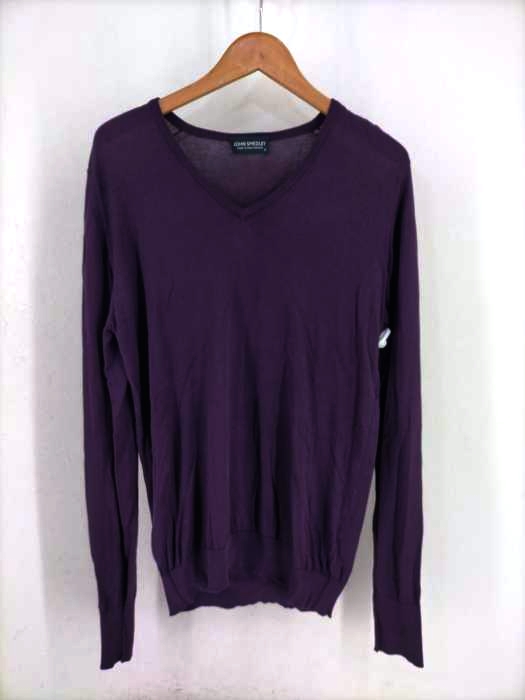 JOHN SMEDLEY(ジョンスメドレー) コットンVネックニット レディース import：S import：S